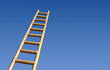 Ladder facing towards the sky Ladder facing towards the sky