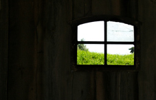 Window view from inside a house Window view from inside a house