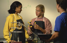 Students in a science lab Students in a science lab