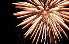 Fireworks at night