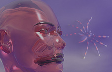 Spider and human head graphic design Spider and human head graphic design