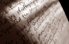 Hand written document Hand written document