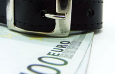 Belt with silver belt buckle Belt with silver belt buckle
