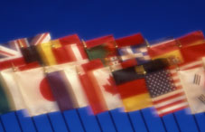 Various countries flags Various countries flags