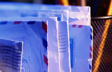 Many mail envelopes