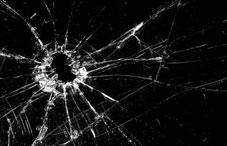 Bullet hole glass Bullet hole glass