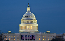 U.S. Capitol at night