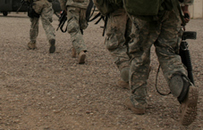 Soldiers walking