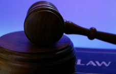 Gavel and law book