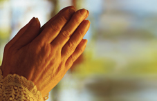 Hands in prayer