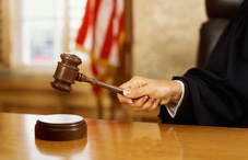 Judge with gavel Judge with gavel
