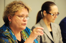 Accreditation officials are increasingly focused on what universities produce, said Dr. Susan D. Phillips, of the University at Albany, State University of New York. (credit: Lloyd Wolf)