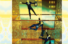 Businessman falling