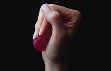 Squeezing a ball before competition may improve performance