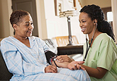 Nurse and patient