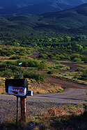 Mailbox on a rural road Mailbox on a rural road