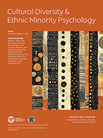 Cover of Cultural Diversity and Ethnic Minority Psychology (small) Cover of Cultural Diversity and Ethnic Minority Psychology (small)