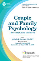 Cover of Couple and Family Psychology (large)