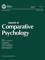 Journal of Comparative Psychology Journal of Comparative Psychology