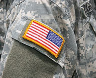 Arm of soldier