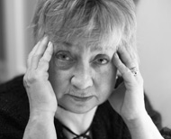 Distressed woman