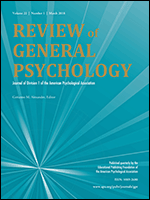 Review of General Psychology Review of General Psychology