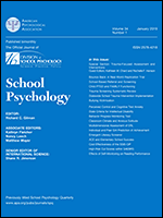 Cover of School Psychology Quarterly (medium) Cover of School Psychology Quarterly (medium)