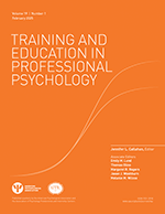 Cover of Training and Education in Professional Psychology (medium) Cover of Training and Education in Professional Psychology (medium)