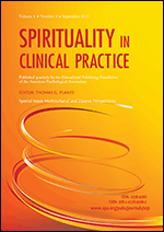 Cover of Multicultural and Diverse Perspectives (special issue of Spirituality in Clinical Practice, September 2019)
