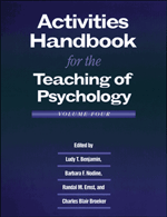 Activities Handbook for the Teaching of Psychology