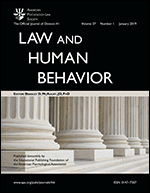Journal cover for Law and Human Behavior