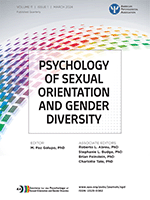 Journal cover for Psychology of Sexual Orientation and Gender Diversity