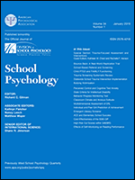 School Psychology - School Psychology Quarterly - School Psychology Quarterly Â® publishes empirical studies and literature reviews   of the psychology of education and services for children in school settings,Â ...