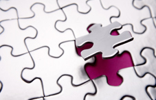 Connecting the last piece to a puzzle