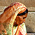 Indian women sitting on brick steps
