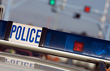 Top of a police vehicle 