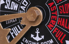 A boat's speed controls