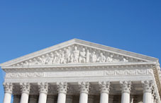 The top of a courthouse