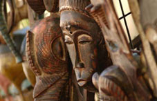 Wooden African mask