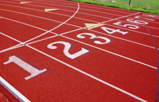 Track starting line