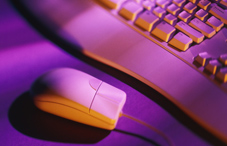 Computer keyboard and mouse