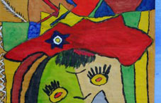 Colorful abstract painting