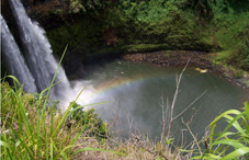 A waterfall 