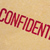 The word "Confidential"