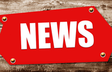 Red sign labeled "News" 