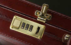 Briefcase combination lock
