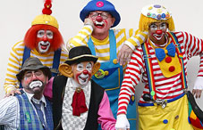 A group of clowns
