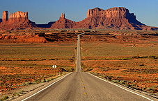 Road in the desert 