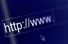 Web browser on a computer screen