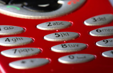 Cell phone key pad